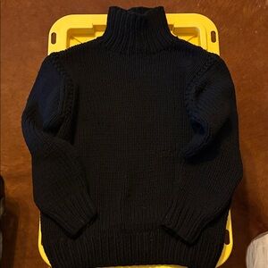Nautica Men's Classic Black Turtleneck Sweater Vintage